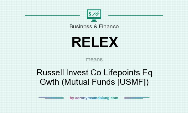 What does RELEX mean? It stands for Russell Invest Co Lifepoints Eq Gwth (Mutual Funds [USMF])