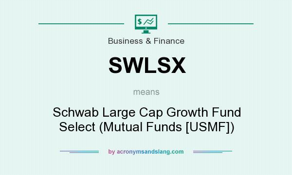What does SWLSX mean? It stands for Schwab Large Cap Growth Fund Select (Mutual Funds [USMF])
