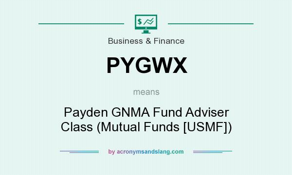 What does PYGWX mean? It stands for Payden GNMA Fund Adviser Class (Mutual Funds [USMF])