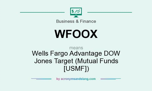 What does WFOOX mean? It stands for Wells Fargo Advantage DOW Jones Target (Mutual Funds [USMF])