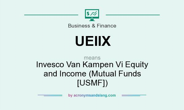 What does UEIIX mean? It stands for Invesco Van Kampen Vi Equity and Income (Mutual Funds [USMF])