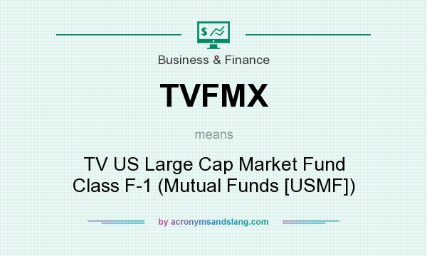 What does TVFMX mean? It stands for TV US Large Cap Market Fund Class F-1 (Mutual Funds [USMF])