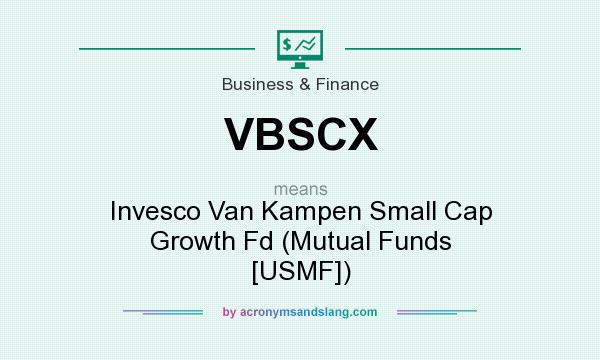 What does VBSCX mean? It stands for Invesco Van Kampen Small Cap Growth Fd (Mutual Funds [USMF])