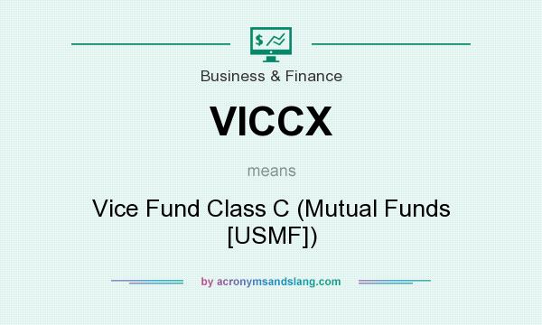 What does VICCX mean? It stands for Vice Fund Class C (Mutual Funds [USMF])