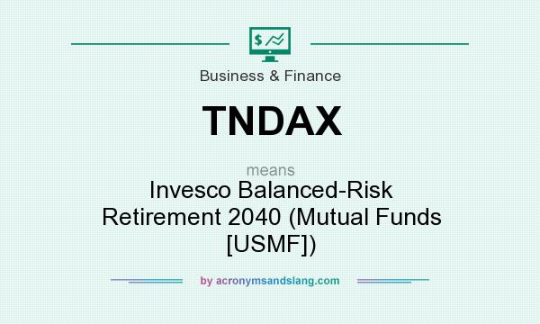 What does TNDAX mean? It stands for Invesco Balanced-Risk Retirement 2040 (Mutual Funds [USMF])