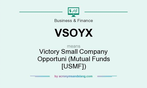 What does VSOYX mean? It stands for Victory Small Company Opportuni (Mutual Funds [USMF])