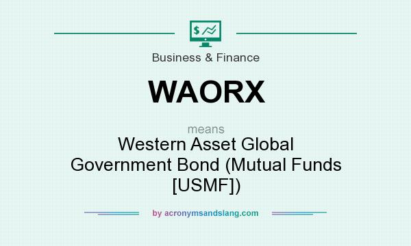 What does WAORX mean? It stands for Western Asset Global Government Bond (Mutual Funds [USMF])