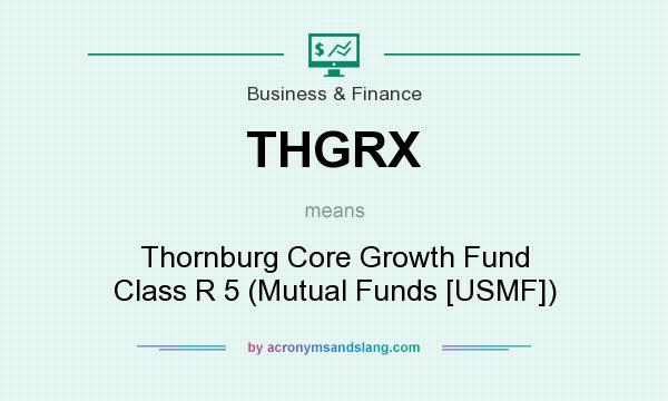 What does THGRX mean? It stands for Thornburg Core Growth Fund Class R 5 (Mutual Funds [USMF])