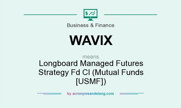 What does WAVIX mean? It stands for Longboard Managed Futures Strategy Fd Cl (Mutual Funds [USMF])