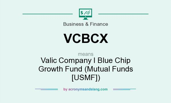 What does VCBCX mean? It stands for Valic Company I Blue Chip Growth Fund (Mutual Funds [USMF])