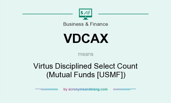 What does VDCAX mean? It stands for Virtus Disciplined Select Count (Mutual Funds [USMF])
