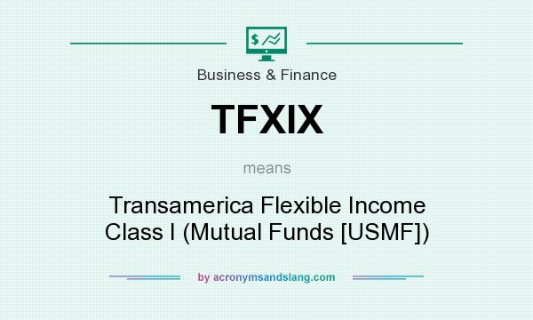 What does TFXIX mean? It stands for Transamerica Flexible Income Class I (Mutual Funds [USMF])