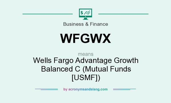 What does WFGWX mean? It stands for Wells Fargo Advantage Growth Balanced C (Mutual Funds [USMF])