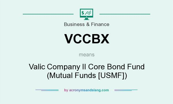 What does VCCBX mean? It stands for Valic Company II Core Bond Fund (Mutual Funds [USMF])