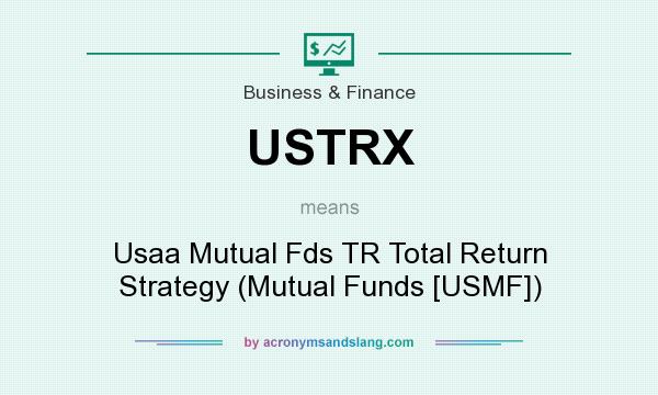 What does USTRX mean? It stands for Usaa Mutual Fds TR Total Return Strategy (Mutual Funds [USMF])