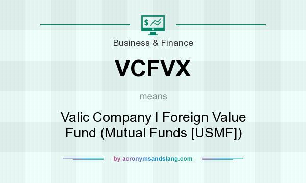 What does VCFVX mean? It stands for Valic Company I Foreign Value Fund (Mutual Funds [USMF])