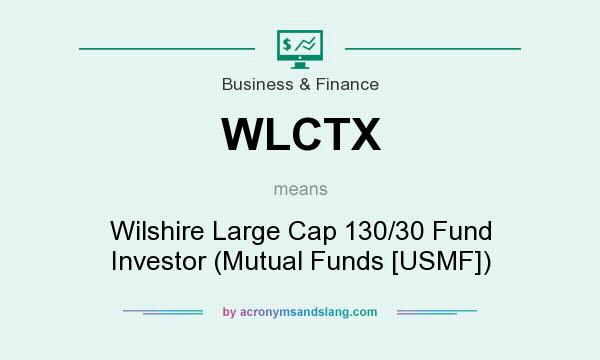 What does WLCTX mean? It stands for Wilshire Large Cap 130/30 Fund Investor (Mutual Funds [USMF])