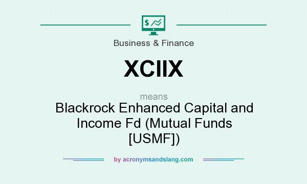 What does XCIIX mean? It stands for Blackrock Enhanced Capital and Income Fd (Mutual Funds [USMF])