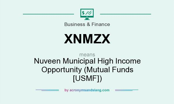 What does XNMZX mean? It stands for Nuveen Municipal High Income Opportunity (Mutual Funds [USMF])