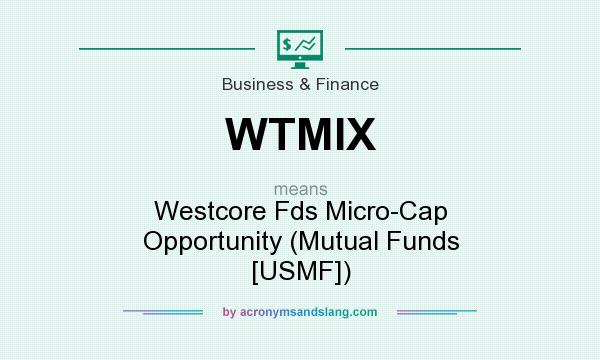 What does WTMIX mean? It stands for Westcore Fds Micro-Cap Opportunity (Mutual Funds [USMF])