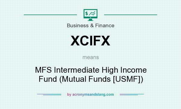 What does XCIFX mean? It stands for MFS Intermediate High Income Fund (Mutual Funds [USMF])