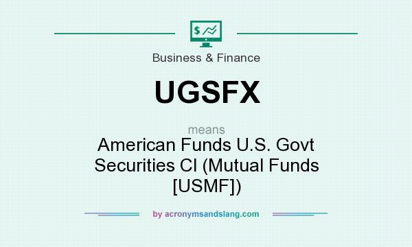 What does UGSFX mean? It stands for American Funds U.S. Govt Securities Cl (Mutual Funds [USMF])
