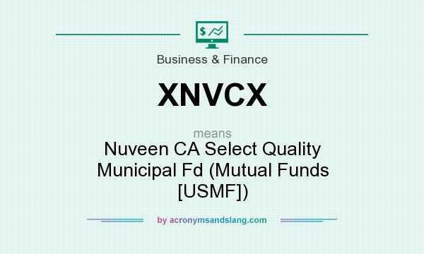 What does XNVCX mean? It stands for Nuveen CA Select Quality Municipal Fd (Mutual Funds [USMF])