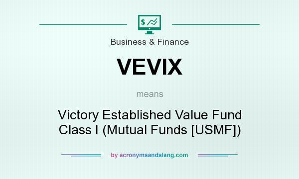 What does VEVIX mean? It stands for Victory Established Value Fund Class I (Mutual Funds [USMF])