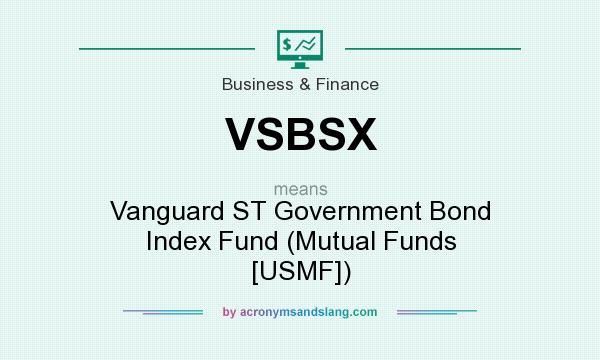 What does VSBSX mean? It stands for Vanguard ST Government Bond Index Fund (Mutual Funds [USMF])