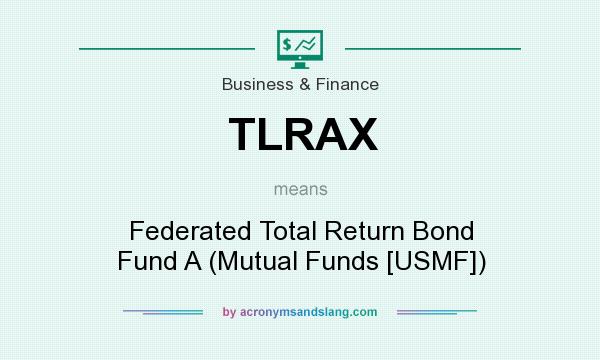 What does TLRAX mean? It stands for Federated Total Return Bond Fund A (Mutual Funds [USMF])