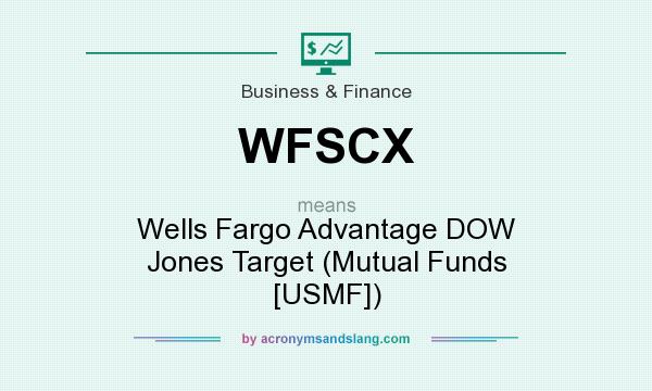 What does WFSCX mean? It stands for Wells Fargo Advantage DOW Jones Target (Mutual Funds [USMF])