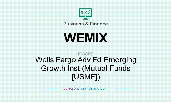 What does WEMIX mean? It stands for Wells Fargo Adv Fd Emerging Growth Inst (Mutual Funds [USMF])