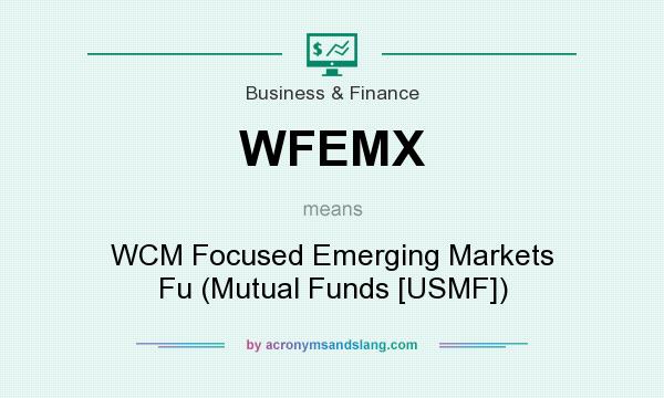 What does WFEMX mean? It stands for WCM Focused Emerging Markets Fu (Mutual Funds [USMF])