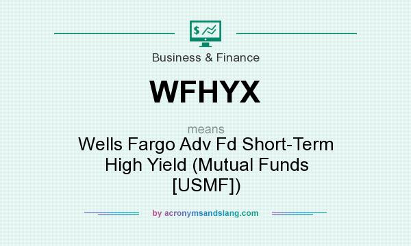 What does WFHYX mean? It stands for Wells Fargo Adv Fd Short-Term High Yield (Mutual Funds [USMF])