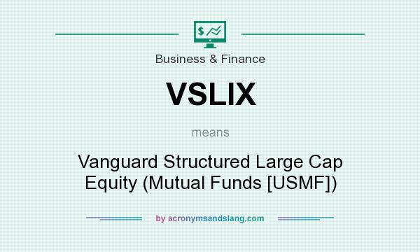 What does VSLIX mean? It stands for Vanguard Structured Large Cap Equity (Mutual Funds [USMF])