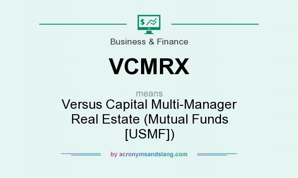 What does VCMRX mean? It stands for Versus Capital Multi-Manager Real Estate (Mutual Funds [USMF])