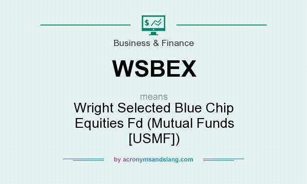What does WSBEX mean? It stands for Wright Selected Blue Chip Equities Fd (Mutual Funds [USMF])