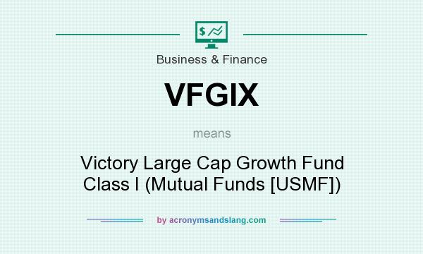 What does VFGIX mean? It stands for Victory Large Cap Growth Fund Class I (Mutual Funds [USMF])
