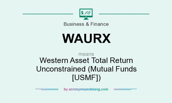 What does WAURX mean? It stands for Western Asset Total Return Unconstrained (Mutual Funds [USMF])