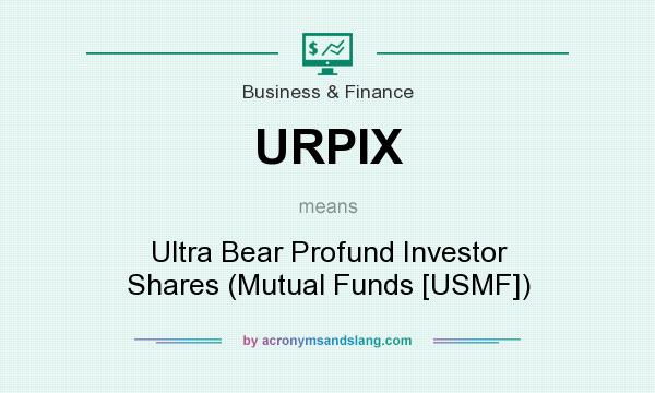 What does URPIX mean? It stands for Ultra Bear Profund Investor Shares (Mutual Funds [USMF])