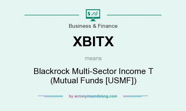 What does XBITX mean? It stands for Blackrock Multi-Sector Income T (Mutual Funds [USMF])