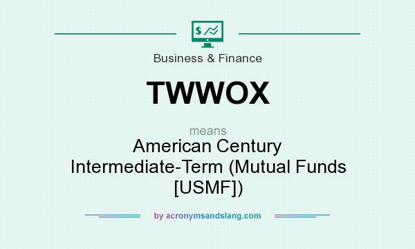 What does TWWOX mean? It stands for American Century Intermediate-Term (Mutual Funds [USMF])