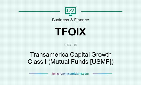 What does TFOIX mean? It stands for Transamerica Capital Growth Class I (Mutual Funds [USMF])