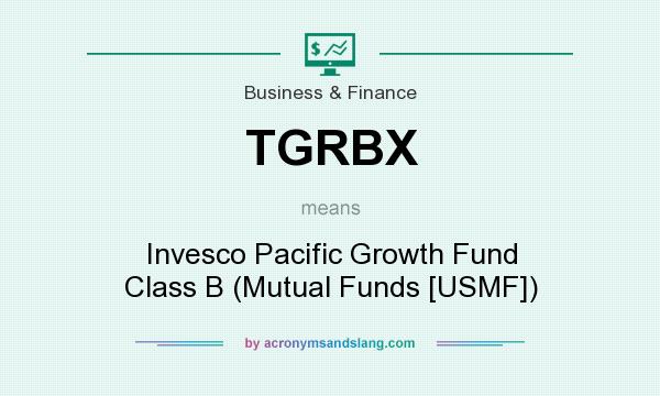 What does TGRBX mean? It stands for Invesco Pacific Growth Fund Class B (Mutual Funds [USMF])