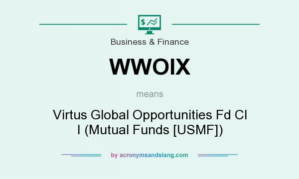 What does WWOIX mean? It stands for Virtus Global Opportunities Fd Cl I (Mutual Funds [USMF])