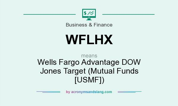 What does WFLHX mean? It stands for Wells Fargo Advantage DOW Jones Target (Mutual Funds [USMF])