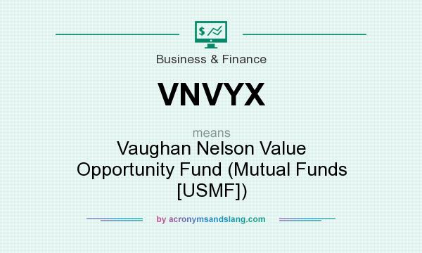 What does VNVYX mean? It stands for Vaughan Nelson Value Opportunity Fund (Mutual Funds [USMF])