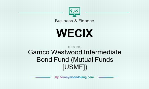 What does WECIX mean? It stands for Gamco Westwood Intermediate Bond Fund (Mutual Funds [USMF])