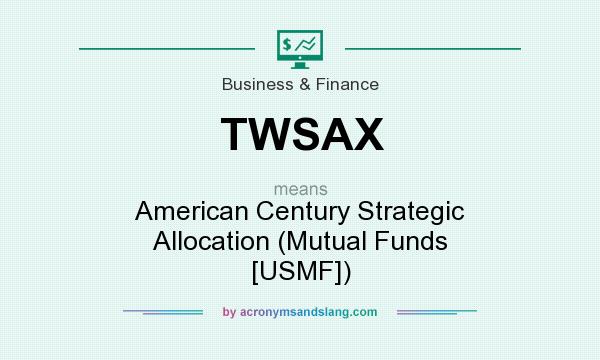 What does TWSAX mean? It stands for American Century Strategic Allocation (Mutual Funds [USMF])