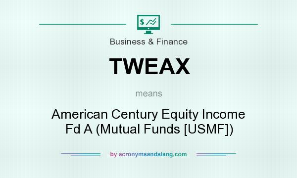 What does TWEAX mean? It stands for American Century Equity Income Fd A (Mutual Funds [USMF])